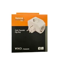 Viko 90303003 Plus Beyaz 3'lü Topraklı Priz - 2