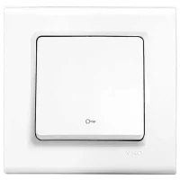 Viko 90440005 Linnera/Rollina Beyaz Kapı Otomatiği Mekanizma - Çerçevesiz - 1