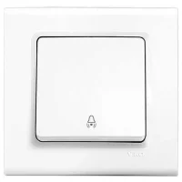 Viko 90440006 Linnera/Rollina Beyaz Zil Anahtarı Mekanizma - Çerçevesiz - 1