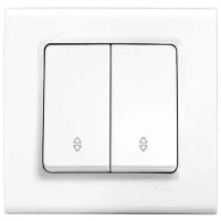 Viko 90440017 Linnera/Rollina Beyaz Komutatör Vavien Mekanizma - Çerçevesiz - 1