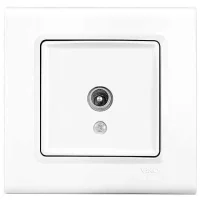 Viko 90440059 Viko Linnera/Rollina Beyaz TV Geçişli 12dB Mekanizma+Kapak - 1