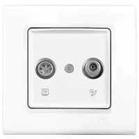 Viko 90440085 Linnera/Rollina Beyaz Dimmer Rotatif 40-600W - Çerçevesiz - 1