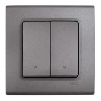 Viko 90442016 Linnera Life Jaluzi Kumanda Anahtarı Granit Grisi - Çerçevesiz - 1