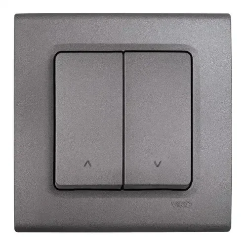 Viko 90442016 Linnera Life Jaluzi Kumanda Anahtarı Granit Grisi - Çerçevesiz - 1