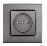 Viko 90442042 Linnera Life Granit Grisi Topraklı Priz - Çerçevesiz - 1