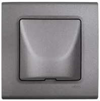 Viko 90442077 Linnera Life Granit Grisi Kablo Çıkış Kapak Mekanizma - Çerçevesiz - 1