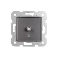 Viko 90442097 Linnera Life Granit Grisi Uydu Prizi F Konnektörlü Geçişli 10dB - Çerçevesiz - 1