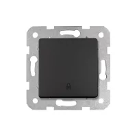 Viko 90444006 Linnera Life Gece Siyahı Zil Anahtarı - Çerçevesiz - 1