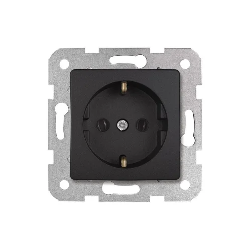 Viko 90444008 Linnera Life Gece Siyahı Topraklı Priz - Çerçevesiz - 1