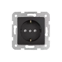 Viko 90444042 Linnera Life Gece Siyahı Çocuk Korumalı Topraklı Priz - Çerçevesiz - 1