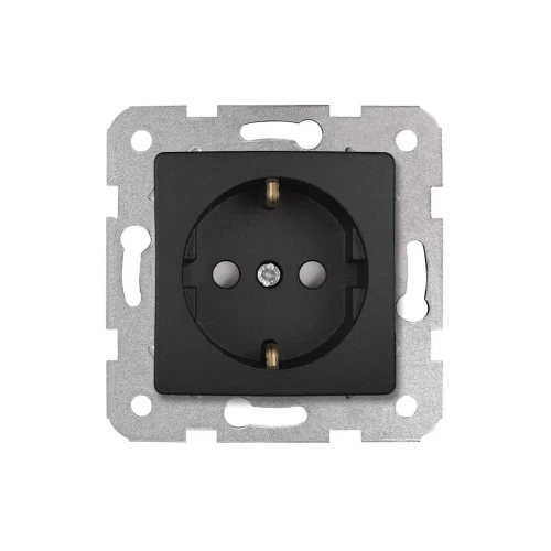 Viko 90444042 Linnera Life Gece Siyahı Çocuk Korumalı Topraklı Priz - Çerçevesiz - 1