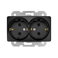 Viko 90444056 Linnera Life Gece Siyahı İkili Topraklı Priz - Çerçevesiz - 1