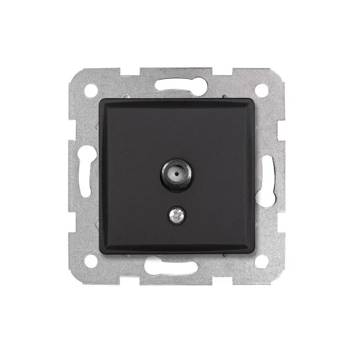 Viko 90444096 Linnera Life Gece Siyahı Uydu Priz F Konnektör - Çerçevesiz - 1