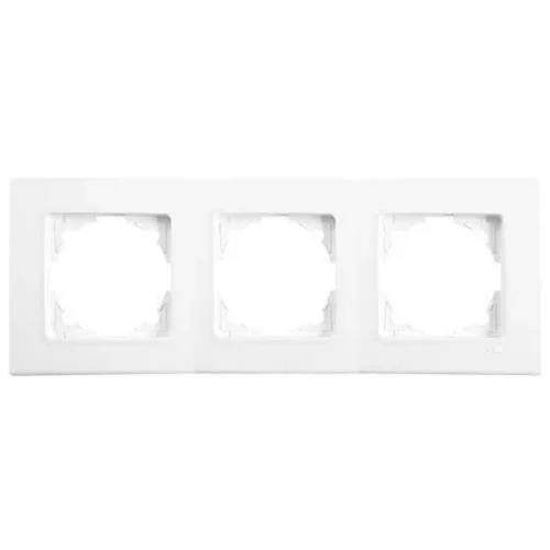 Viko 90480003 Linnera Beyaz Üçlü Çerçeve Yatay - 1