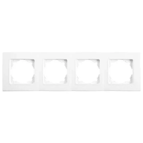 Viko 90480004 Linnera Beyaz Dörtlü Çerçeve Yatay - 1