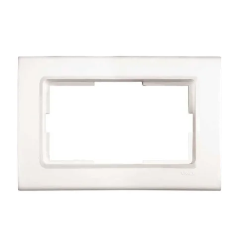 Viko 90480007 Linnera Beyaz İkili Priz Çerçeve - 1