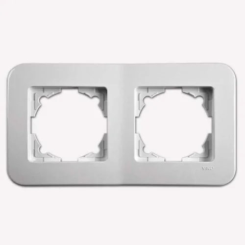 Viko 90480052 Rollina Beyaz İkili Çerçeve Yatay - 1