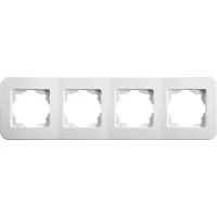 Viko 90480054 Rollina Beyaz Dörtlü Çerçeve - 1