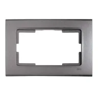 Viko 90482007 Linnera Life Granit Grisi İkili Priz Çerçeve - 1