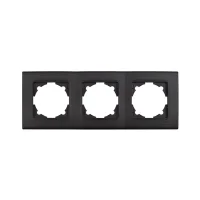 Viko 90484003 Linnera Life Gece Siyahı Üçlü Çerçeve - 1