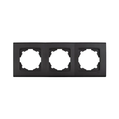 Viko 90484003 Linnera Life Gece Siyahı Üçlü Çerçeve - 1