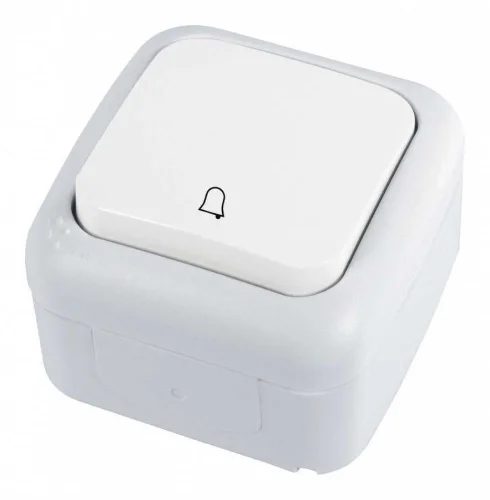 Viko 90555406 Palmiye Beyaz Zil Anahtarı - 1