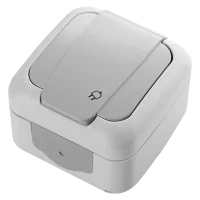 Viko 90555508 Palmiye Gri Topraklı Priz - 1