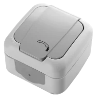 Viko 90555513 Palmiye Gri Tekli Nümeris Cat3 - 1