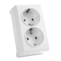 Viko 90681056 Vera Beyaz İkili Topraklı Priz - 1