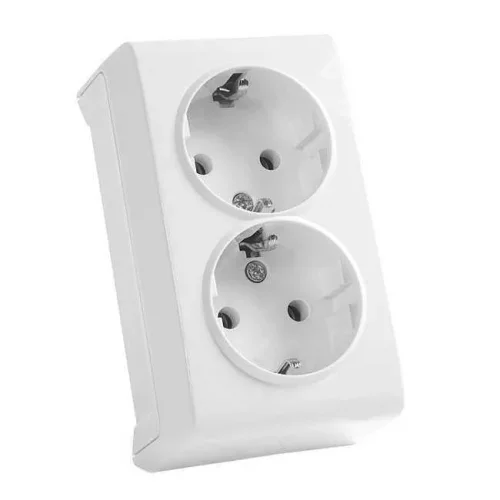 Viko 90681056 Vera Beyaz İkili Topraklı Priz - 1