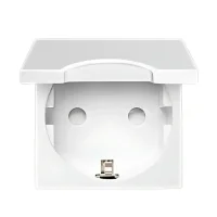 Viko 90800005 Kapaklı Topraklı Priz Beyaz - 1