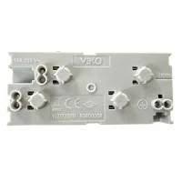 Viko 90800008 2li Topraklı Priz 45 Derece Beyaz - 3