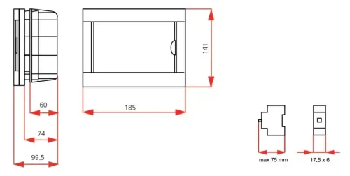Viko 90912006 6'lı Sıva Altı Sigorta Kutusu - 2