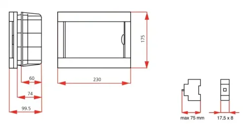Viko 90912008 8'li Sıva Altı Sigorta Kutusu - 2