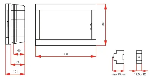 Viko 90912012 12'li Sıva Altı Sigorta Kutusu - 2