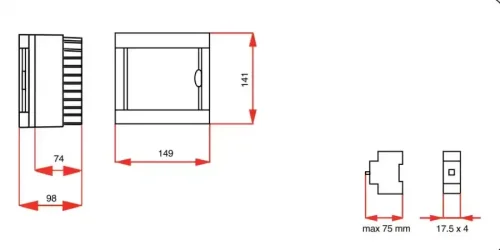 Viko 90912104 4'lü Halogen Free Sıva Üstü Sigorta Kutusu - 2