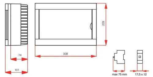 Viko 90912112 12'li Halogen Free Sıva Üstü Sigorta Kutusu - 2