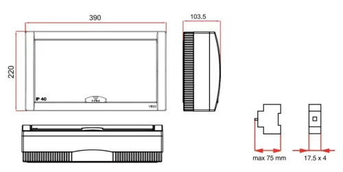 Viko 90912118 18'li Halogen Free Sıva üstü Sigorta Kutusu - 2