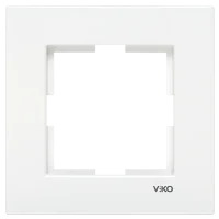 Viko 90960200 Karre Beyaz Tekli Çerçeve - 1