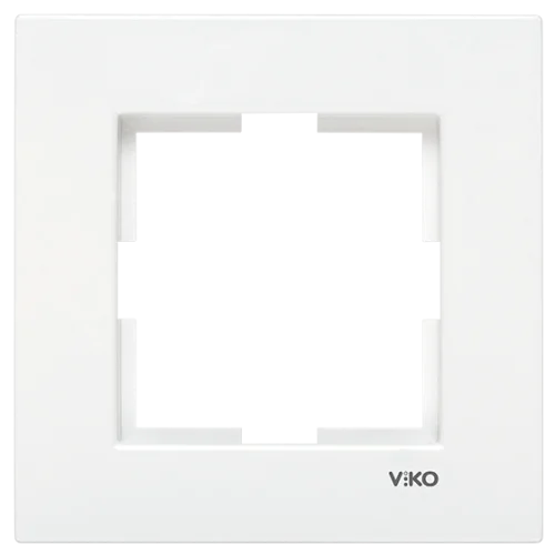 Viko 90960200 Karre Beyaz Tekli Çerçeve - 1