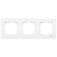Viko 90960202 Karre Beyaz Üçlü Çerçeve - 1