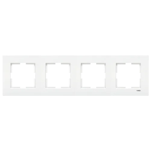 Viko 90960203 Karre Beyaz Dörtlü Çerçeve - 1