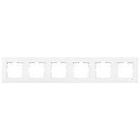 Viko 90960205 Karre Beyaz Altılı Çerçeve - 1