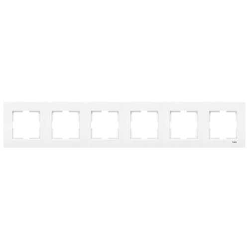 Viko 90960205 Karre Beyaz Altılı Çerçeve - 1