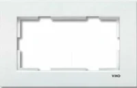 Viko 90960206 Karre Beyaz İkili Sıva Altı Çerçeve - 1