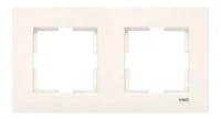 Viko 90960211 Karre Krem İkili Çerçeve - 1