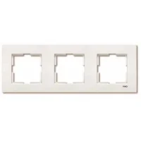 Viko 90960212 Karre Krem Üçlü Çerçeve - 1