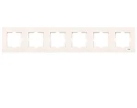 Viko 90960215 Karre Krem Altılı Çerçeve - 1