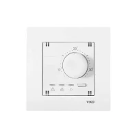 Viko 90961071 Karre Meridian Beyaz Analog Termostat Isıtma/Soğutma Mekanizma+Düğme Kapak - 1