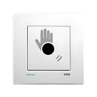 Viko 90961083 Karre Meridian Beyaz Temassız Anahtar Mekanizma Düğme Kapak - 1